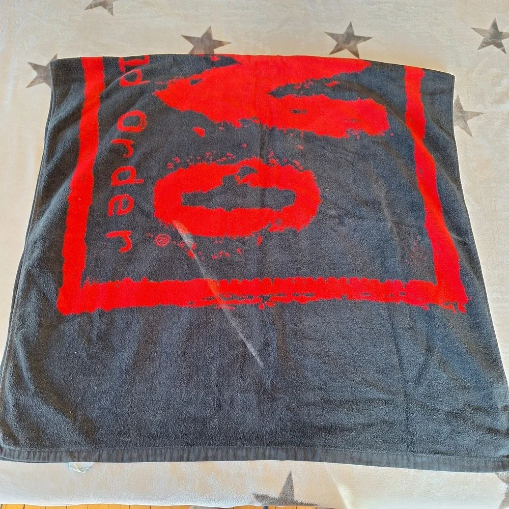 Vintage 90's NWO Wrestling Beach Towel Jay Franco‎ New World Order Black Red